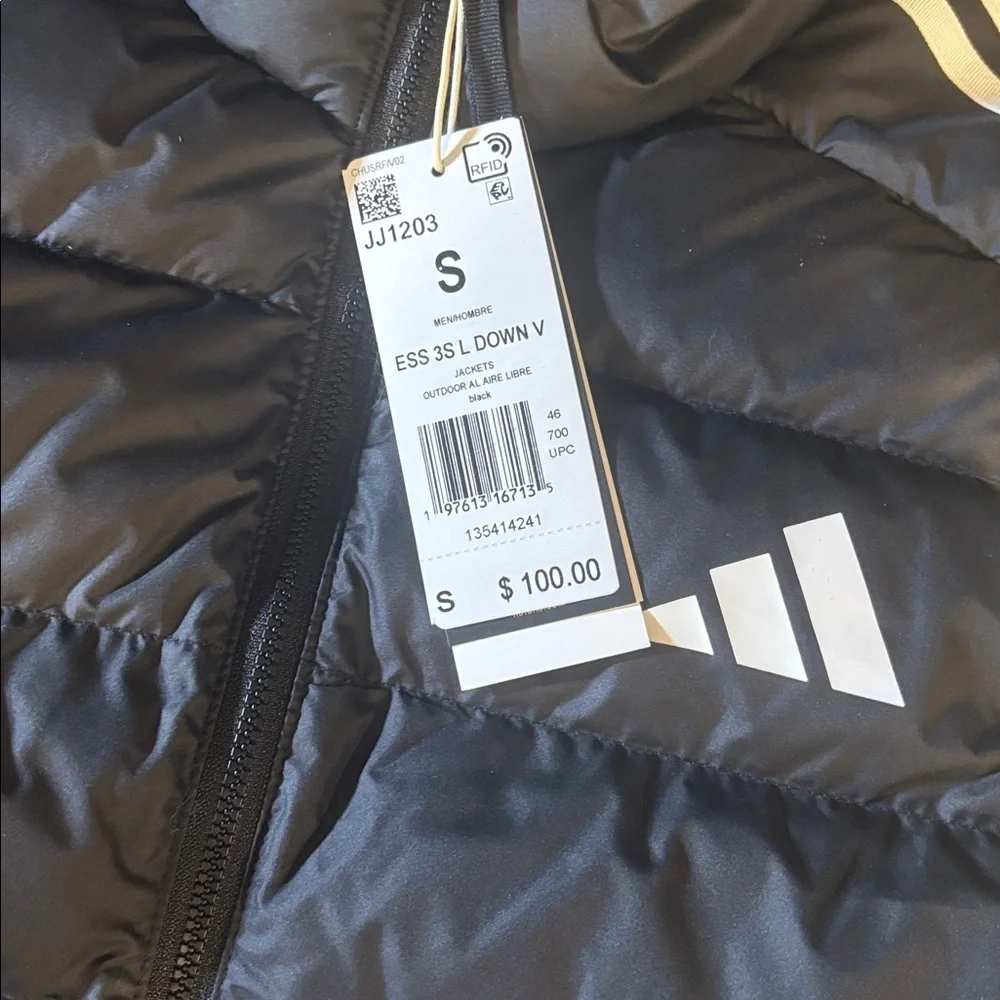 Adidas Men's black Puffer Vest